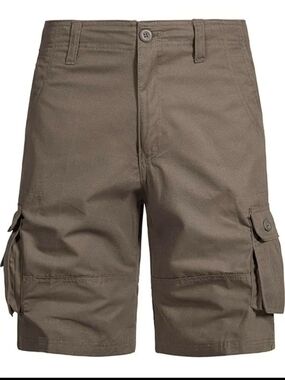 Men's Cargo Shorts - Brown Utility Style